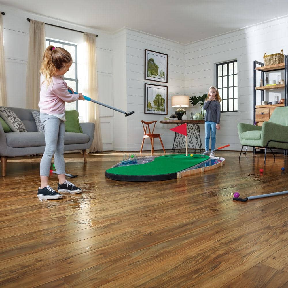 Outlast+ 5.23 In. W Applewood Waterproof Laminate Wood Flooring (13.74 Sq. Ft./Case)