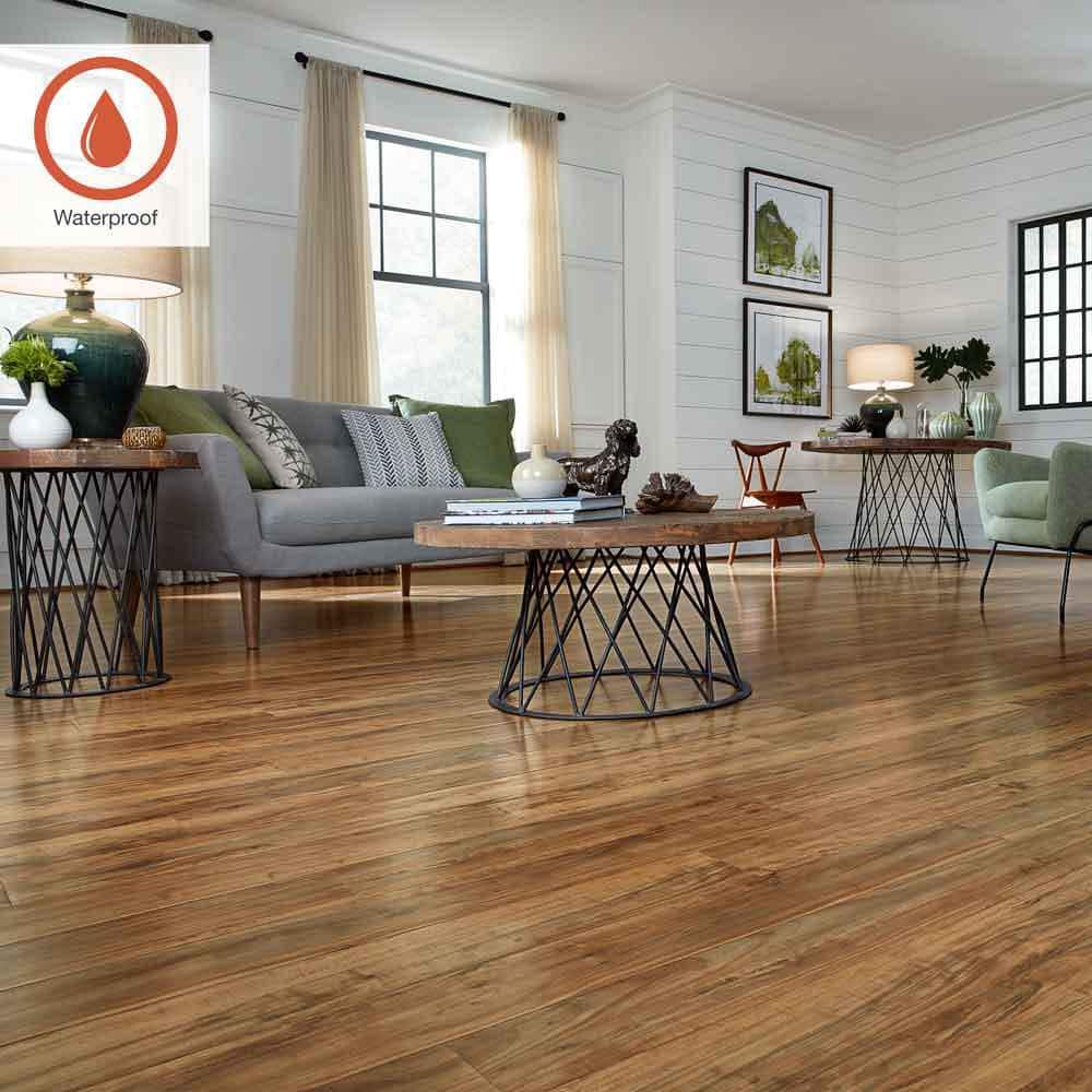 Outlast+ 5.23 In. W Applewood Waterproof Laminate Wood Flooring (13.74 Sq. Ft./Case)