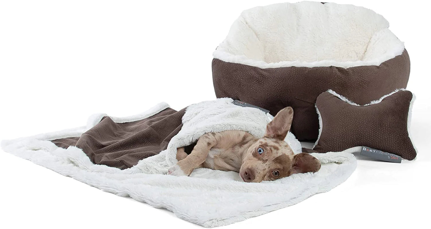 Best Friends by Sheri Orthocomfort Deep Dish Cuddler (20X20X12) - Self-Warming Cat and Dog Bed