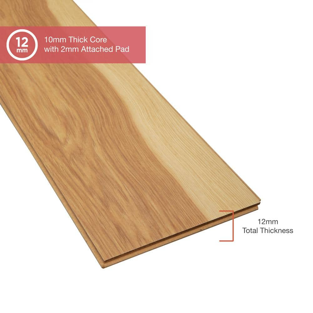 Outlast+ 6.14 In. W Arden Blonde Hickory Waterproof Laminate Wood Flooring 