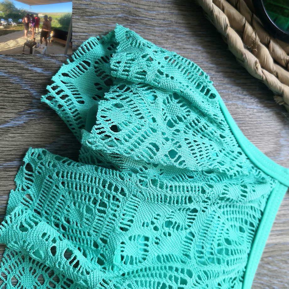 3-14 Years Teenager Girl Swimsuit Kids Lace Girl Bikini Crop Top Bathing Suit Child Girl Swim Wear Two Piece Children'S Swimwear