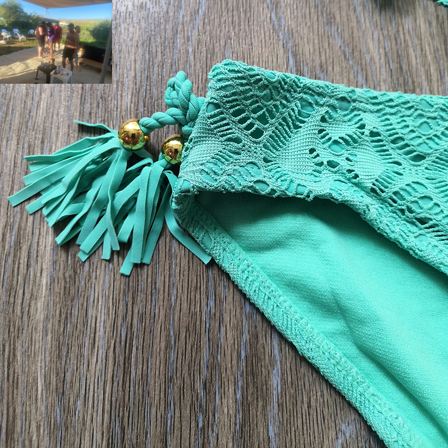 3-14 Years Teenager Girl Swimsuit Kids Lace Girl Bikini Crop Top Bathing Suit Child Girl Swim Wear Two Piece Children'S Swimwear